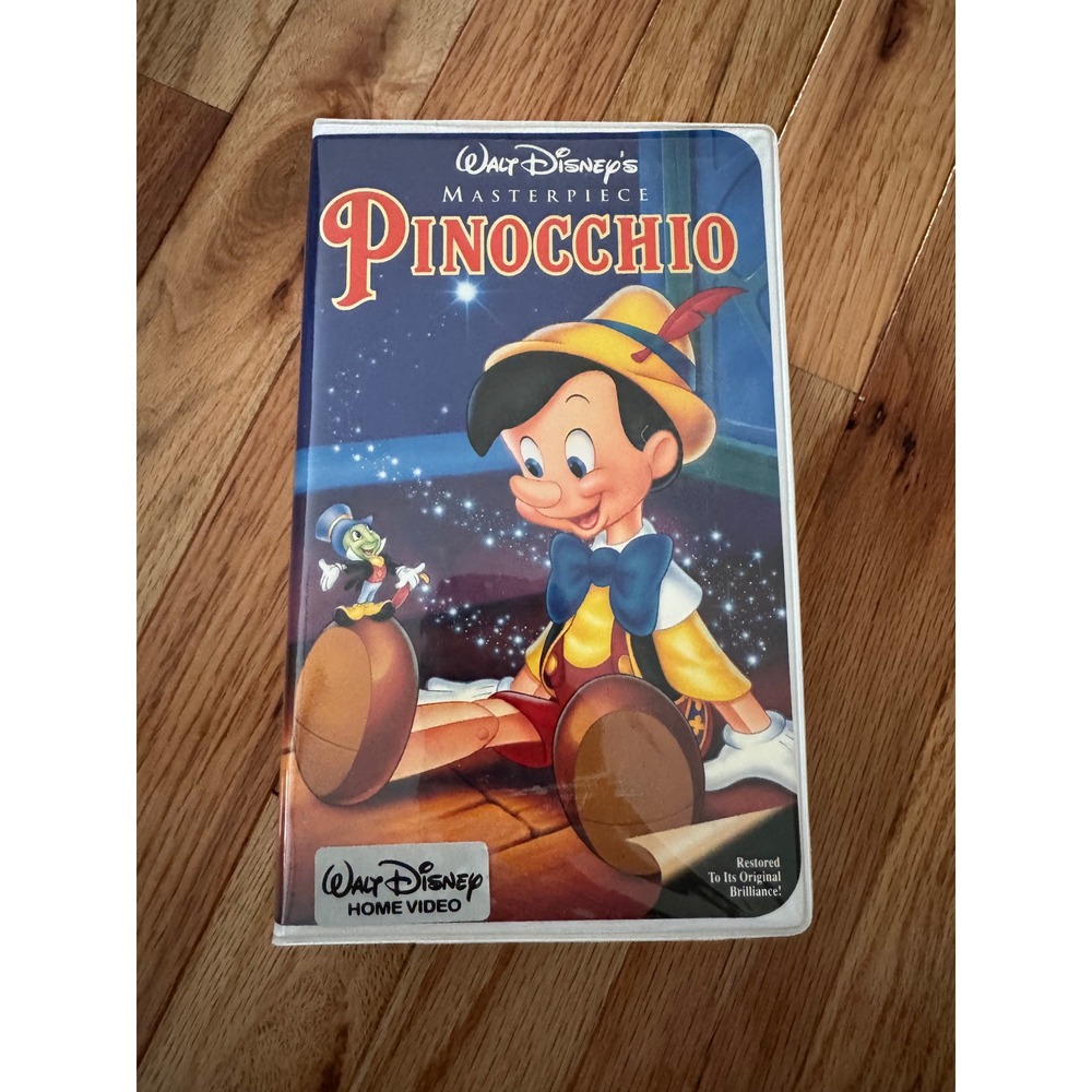Walt Disney Masterpiece Pinocchio VHS Clamshell Case Restored Edition 239-2